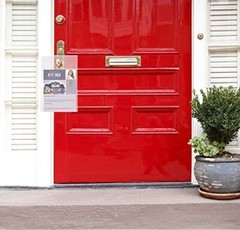 Frosted Transparent 9 1/2″ x 15″ Plastic Poly Door Knob Hanger Bags
