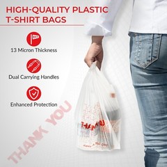 Thank You T Shirt Plastic Bags (1000/Case), 1/6 Barrel – Shopping Bags