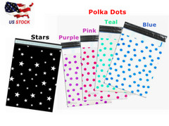 10×13 Flat Poly Mailers Designer Self Adhesive Shipping Fun Bags 20-200 Assorted