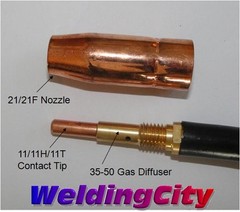 WeldingCity® MIG Welding Gun 100A 9-ft Repl for Clarke 125EN/130EN/160EN | USA