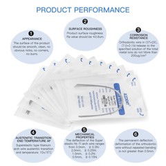 AZDENT Dental Orthodontic Super Elastic Niti Arch Wire Round Natural Nature Form