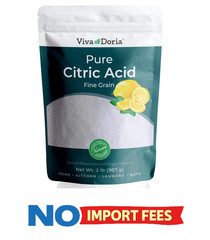 Viva Doria 100% Pure Citric Acid, Food Grade, Fine Grain, 2 lb (907 g)