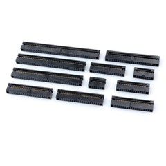 IDC Socket Double Row Female Header Cable Connector 1.27mm Pitch FC 6 / 8-50 Pin