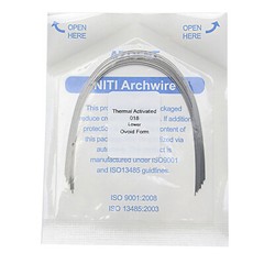 AZDENT Dental Orthodontic Heat Thermal Activated NITI Arch Wires Ovoid/Nature