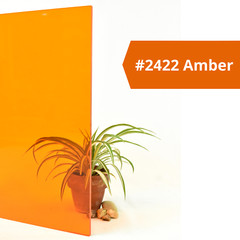 BuyPlastic 2422 Amber Transparent Colored Acrylic Sheet 1/4″ x 12″ x 12″