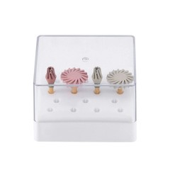 4 Pcs/Box Dental Diamond 135°C Autoclavable Composite Polishing Brush Wheels Kit