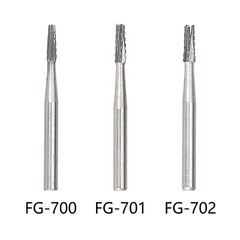 10Pcs/Pack Dental Diamond Burs FG700 701 702 Stainless Steel FDA