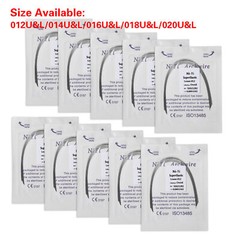 10 Pcs/Pack Dental Orthodontic Round Super Elastic NiTi Arch Wire Ovoid All Size