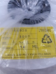 Standard Kwik-Fill KF0305ST Poly Bags 3″x5″ 1.4 Mil 3000/Roll New