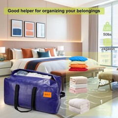 6 Pack Moving Bags Heavy Duty, Extra Large Storage Totes Bag with Zippers and…