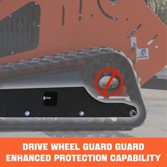 2025 Brand New Mini Tracked Skid Steer Loader 13.5HP 1600Ib Tracked Forestry USA