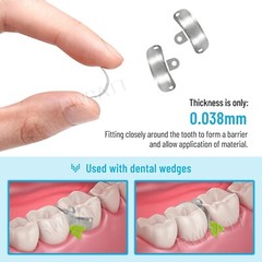 50Pcs Dental Matrix Bands Palodent V3 Sectional Contoured Matrices Refill Band