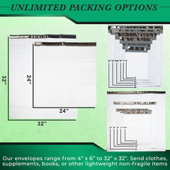 Poly Mailers Shipping Bag 5×7 6×9 9×12 10×13 7.5×10.5 12×15.5 14.5×19 19×24