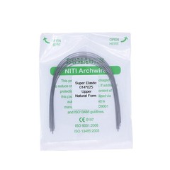 5×Dental Ortho Super Elastic Niti Rectangular Arch Wires Natural 14×25 Upper