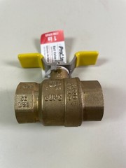 ProLine 1″ Brass Ball Valve 600PSI Full Port T Handle Valve 107-825TNL (8 Pack)
