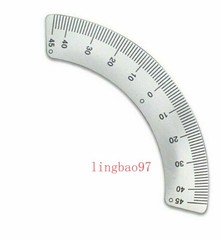 2pc Milling Machine Parts 45° Degree Angle Plate Micrometer Scale For Bridgeport