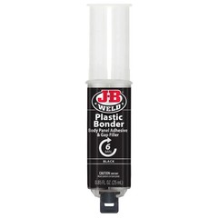 JB Weld Plastic Weld Quick Setting Epoxy Syringe Bonder Repair Glue Black