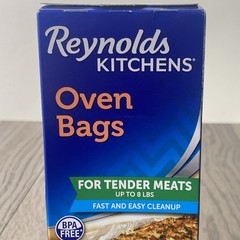 Reynolds Kitchens Wrap Oven Bags Large 16″ X 17.5″ 6 / Box New BPA Free 8 lbs.