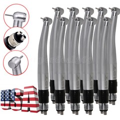 10Pcs Dental High Speed Handpiece Standard Head Push+Quick Coupler 4-Hole YBNK4