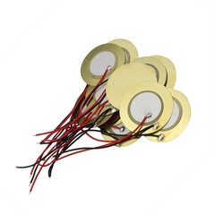 Ruiwaer 12PCS 27mm Piezo Disc Element Sensor with Wire, Piezoelectric Pickup…