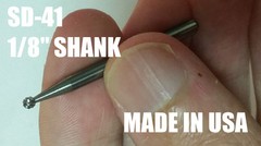 SD41D Ball Shape SOLID Carbide Burr Bur Cutting Tool Die Grinder Bit 1/8″