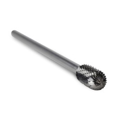 BHA Long Tungsten Carbide Burr Rotary File, Double Cut – 6 inch x 1/4 inch Shank