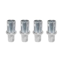Stainless Steel Adjustable Bullet Feet for 1-5/8 in. O.D Tubing | Set of 4