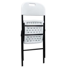 8 Packs Commercial Plastic Folding Stackable Chairs Seats -Event Wedding Party