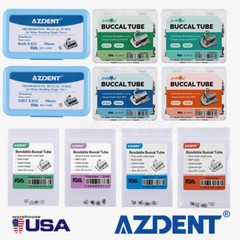 Dental Orthodontic Buccal Tube 1st 2nd Molar Tubes Roth/MBT 022 Bondable AZDENT