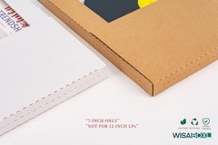 Wisaiboxl 7 Inch 45 RPM Record Mailers (NOT for 12″ LPs), 7.5 25 Pack, Brown