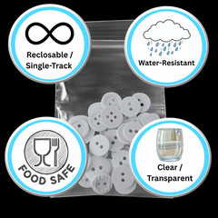 10″ x 13″ Heavy Duty 4 MIL Resealable Zip Top Lock Clear Plastic Bags 10×13 2000
