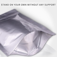 Resealable Matte Aluminium Foil Bags Grip Seal Zip Lock Food Grade Bags Up Bags