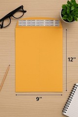 25 – Pack 9″x12″ Kraft Catalog Mailing Envelopes Mailers Peel Self Seal