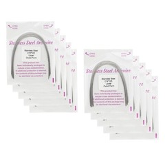100PCS Orthodontic Stainless Steel Arch Wire Ovoid Form Round Rectangular Squre