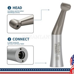 ASkeadnt Dental Slow Low Speed Handpiece Straight Contra Angle Air Motor 4/2Hole