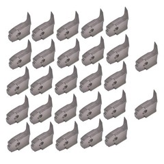 27Pcs F0010-3 Replacement Denis Cimaf Type 3 Teeth Silver Steel for DAH Series