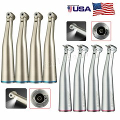 1-5PCS Dental 1:1 /1:5 LED Fiber Optic Contra Angle Handpiece Fit Electric Motor