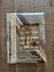 Maui Hawaii Handmade Blank Book Postcard Aloha Banana Leaf Turtle Palm Tree
