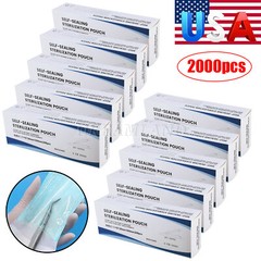 up to 7000 Sterilization Pouches 3.5 ” x 10 ” Dental Self Seal Pouch Bag