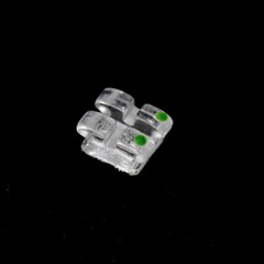 Ortho Monocrystalline Sapphire Brackets Dental Clear Brace MBT/ROTH 022 345Hooks