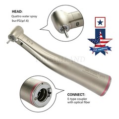 LED Dental Electric Handpiece 1:5 Contra Angle Fiber Optic High Speed