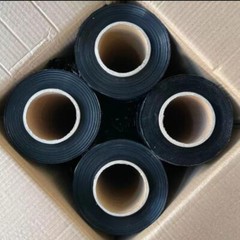 18″ x 1500′ 80 Gauge 4 Rolls Pallet Wrap Stretch Film Hand Shrink Wrap Black NEW