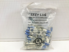 Izzy 62-38-1, #6 AWG Lug, 2 hole, 3/8″ Holes, 1″ OC, Long Barrel – 50 pcs