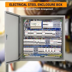 GARVEE Waterproof Electrical Box IP66 Steel Outdoor Enclosure Lockable Panel Box