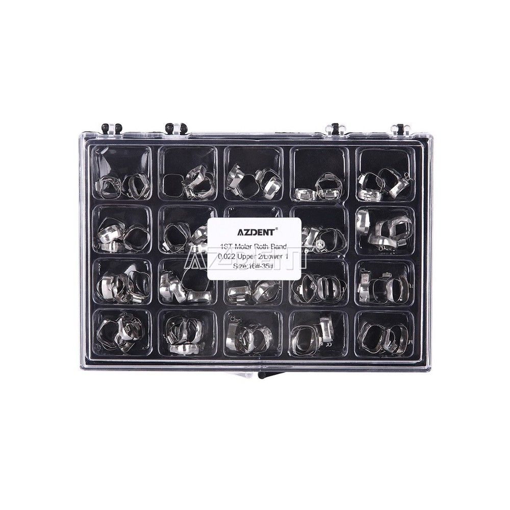 AZDENT Dental Orthodontic Buccal Tube 1st Molar w/ Bands Roth/MBT 022 16#-35# US