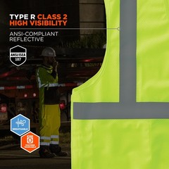 unisex adult Reflective Safety Vest, Breakaway Shoulders and Sides, High Visi…