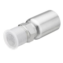 12Pack 1/2″ I.D. Hose x 1/2″ NPTF Male Hydraulic Hose End Crimp Fittings w/Cover