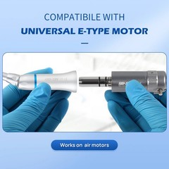 Dental Low Speed Handpiece Push Button Fit FG 1.6mm Burs Contra Angle