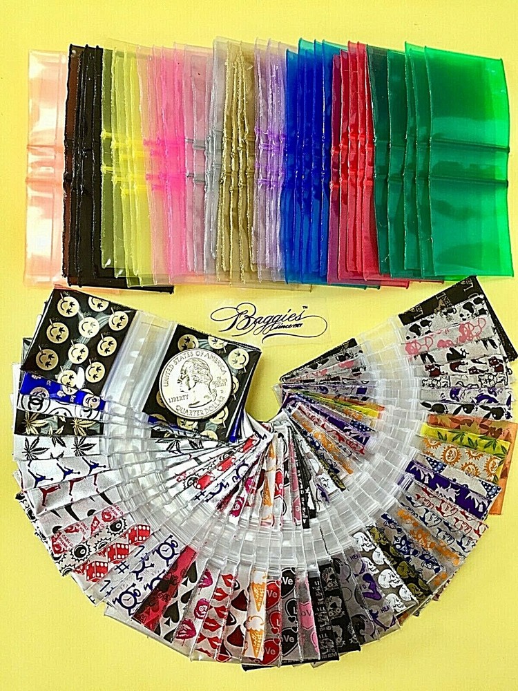 BaggiesSince1987 – 125125 Zip Seal Bags 100PCS EACH COLOR & DESIGN, 👀Details🔽