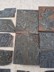 Lot of Vintage Letterpress Printers Plate/Block – Cartoon Figure Collection